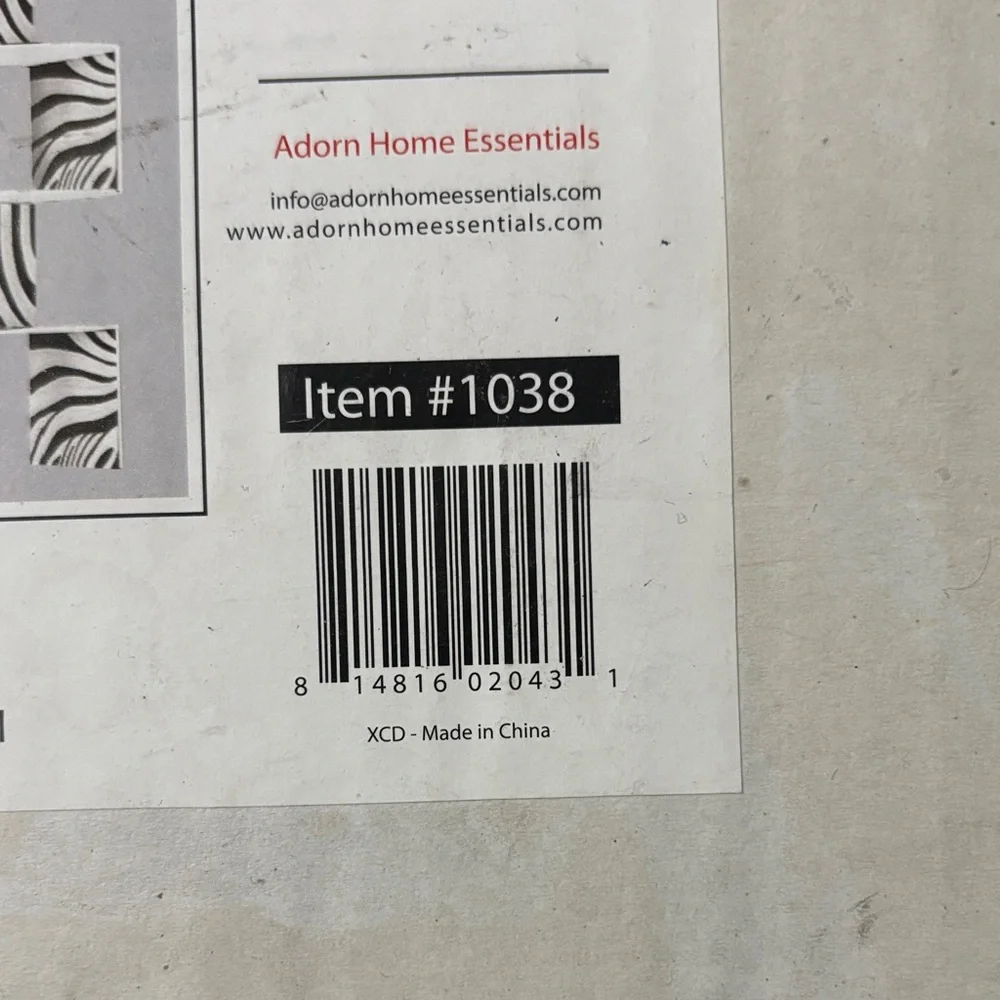 Decorative Corner Shelf - Zebra Pattern